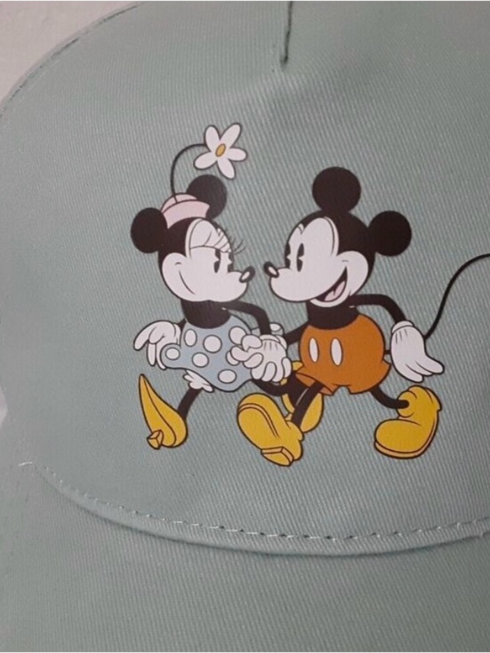 Disney Aldi Exclusive Green Mickey & Minnie Baseball Cap New - Picture 2 of 4